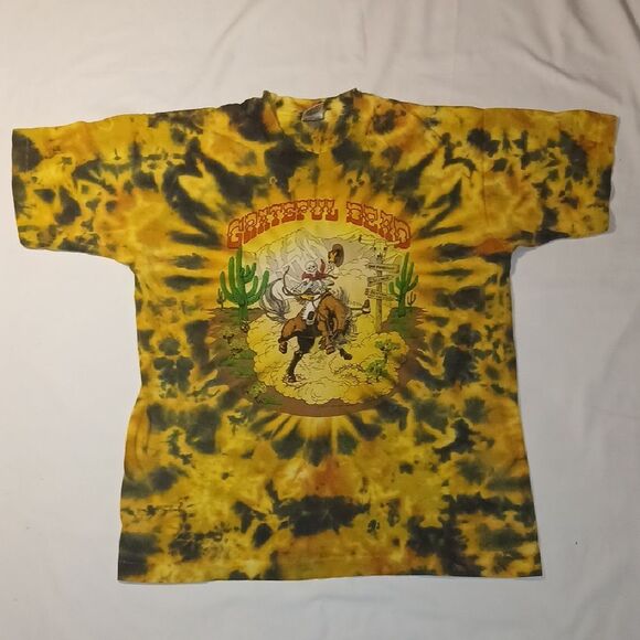 Vntg Greatful Dead Tour 1991 Graphic Tie-Dye T-Shirt - Picture 1 of 11